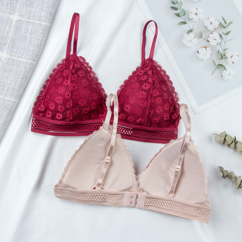 Full Coverage Bra - Сексуальный кружевной бюстгальтер с цветочным принтом